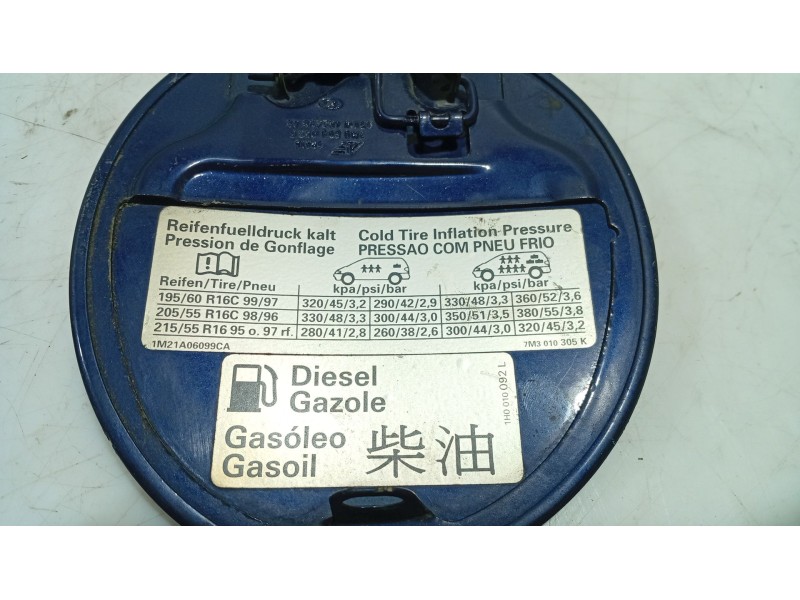 Recambio de tapa combustible para seat alhambra (7v8, 7v9) 1.9 tdi referencia OEM IAM   