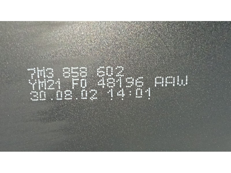 Recambio de moldura para seat alhambra (7v8, 7v9) 1.9 tdi referencia OEM IAM   