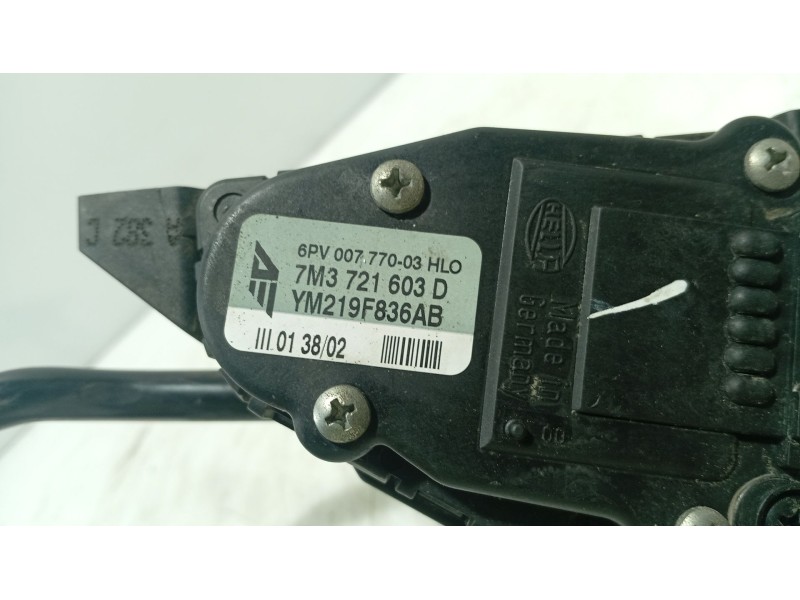 Recambio de pedal acelerador para seat alhambra (7v8, 7v9) 1.9 tdi referencia OEM IAM 7M3723507E  