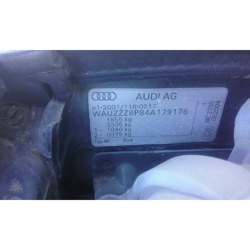 audi a3 (8p) 1.9 tdi ambiente   |   05.03 - 12.09 | 2003 - 2009 | 105 cv / 77 kw del año 2003