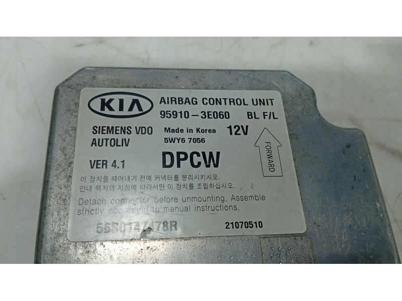 Recambio de centralita airbag para kia sorento i (jc) 2.5 crdi referencia OEM IAM   