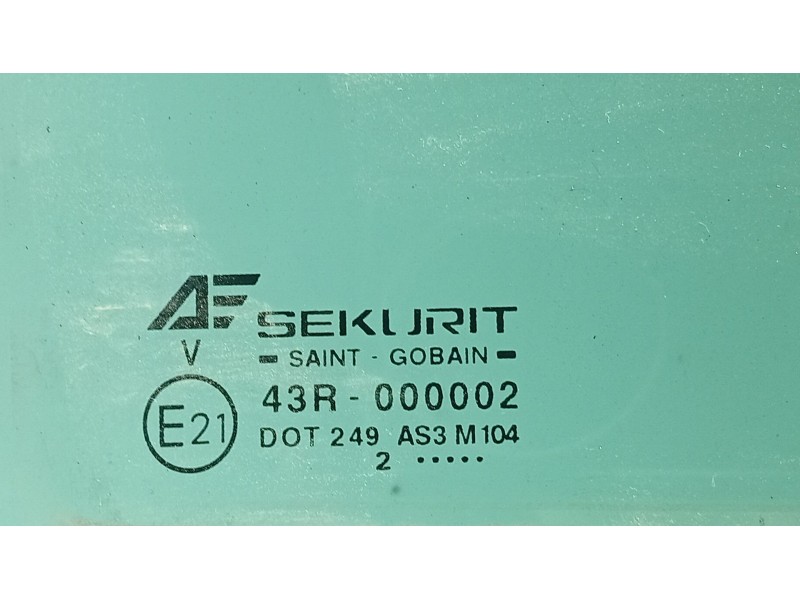 Recambio de luna trasera derecha para seat alhambra (7v8, 7v9) 1.9 tdi referencia OEM IAM 7M0845206B  
