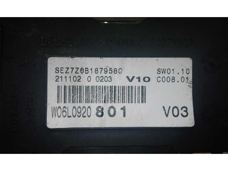 Recambio de cuadro instrumentos para seat ibiza (6l1) cool   |   05.04 - 12.06 | 2004 - 2006 | 64 cv / 47 kw referencia OEM IAM 