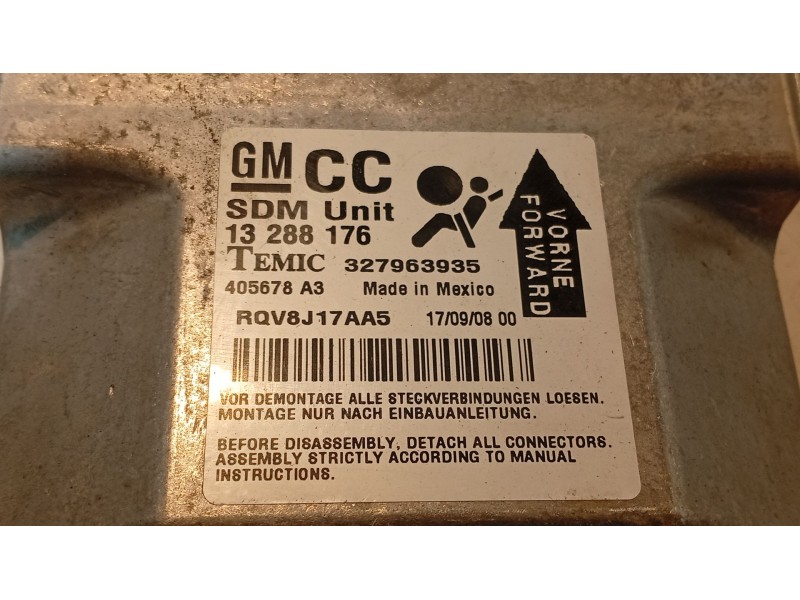 Recambio de centralita airbag para opel astra h (a04) 1.7 cdti (l48) referencia OEM IAM   