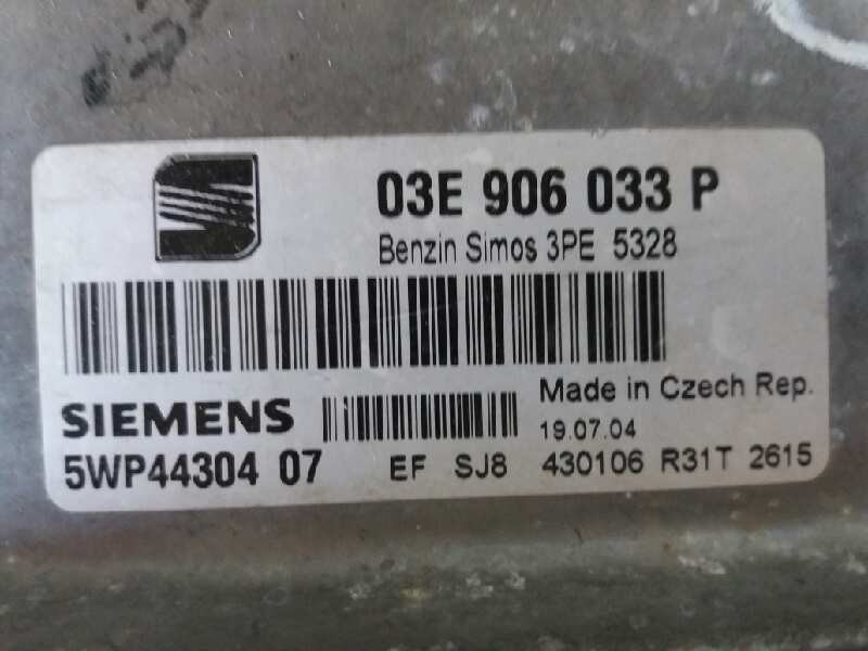 Recambio de centralita motor uce para seat ibiza (6l1) cool   |   05.04 - 12.06 | 2004 - 2006 | 64 cv / 47 kw referencia OEM IAM