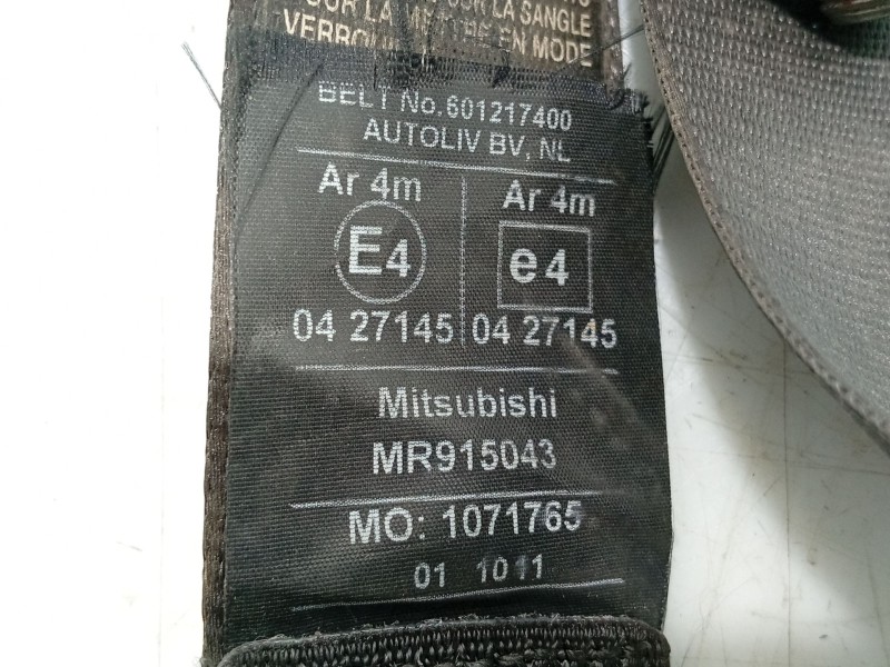 Recambio de cinturon seguridad trasero derecho para mitsubishi space star (dg0) referencia OEM IAM 7000C671  
