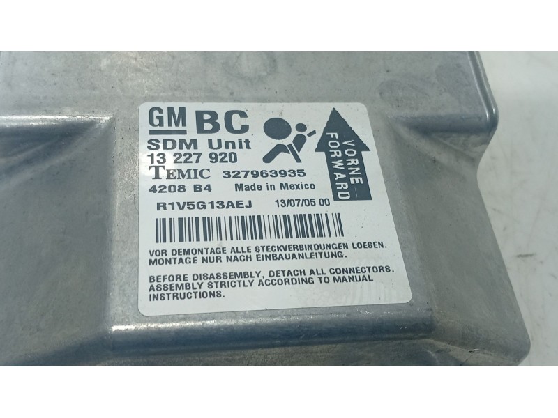 Recambio de centralita airbag para opel astra h (a04) 1.7 cdti (l48) referencia OEM IAM   