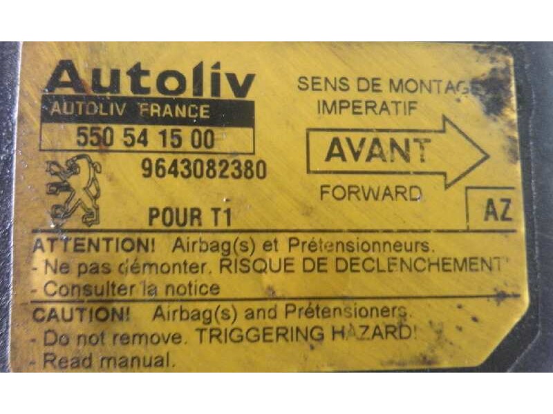 Recambio de centralita airbag para peugeot 206 berlina xs   |   06.98 - 12.06 | 1998 - 2006 | 75 cv / 55 kw referencia OEM IAM 6