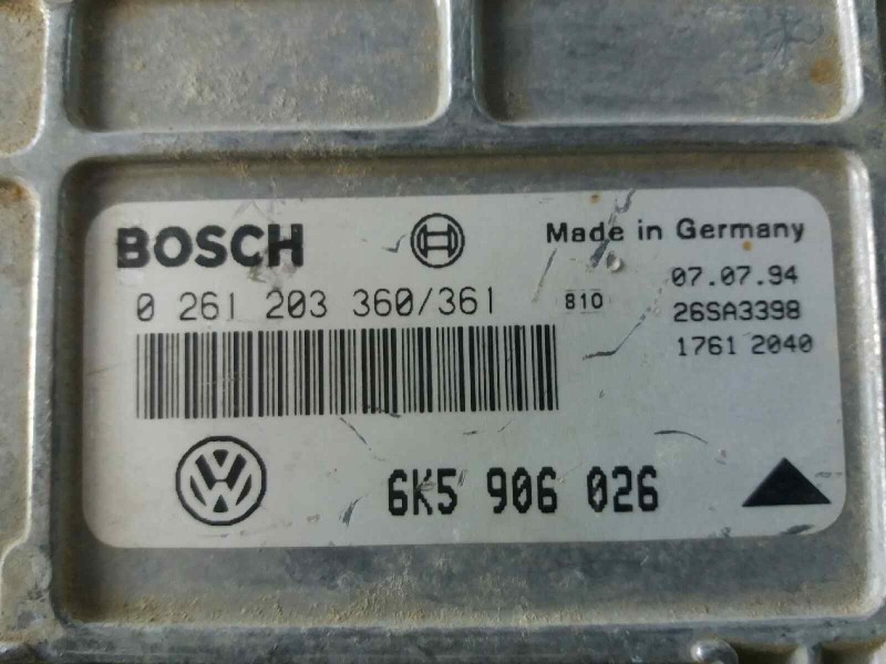 Recambio de centralita motor uce para seat ibiza (6k) 1.4   |   0.93 - ... | 1993 | 60 cv / 44 kw referencia OEM IAM 0261203360 