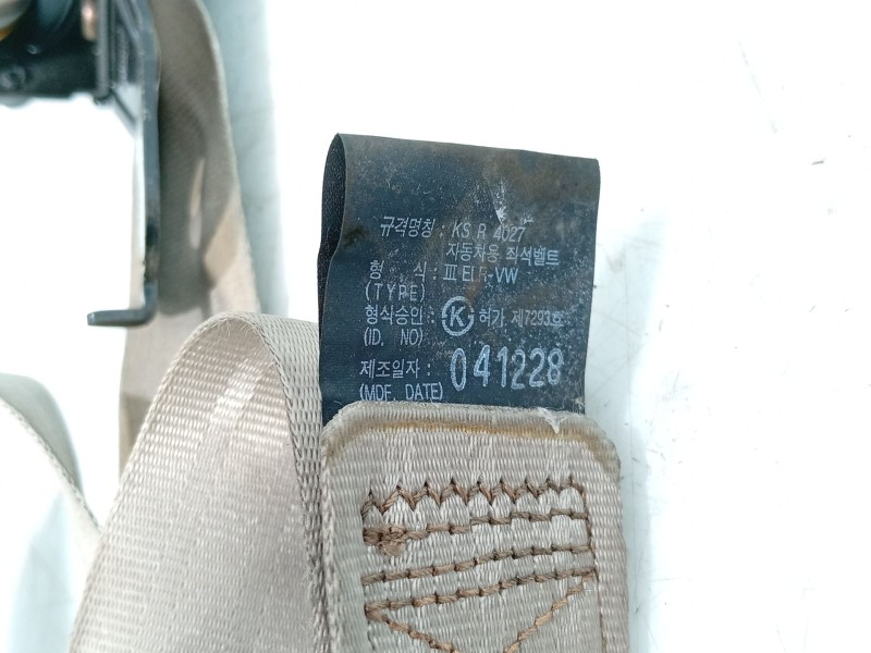 Recambio de cinturon seguridad trasero izquierdo para kia cerato i sedán (ld) 1.6 referencia OEM IAM   