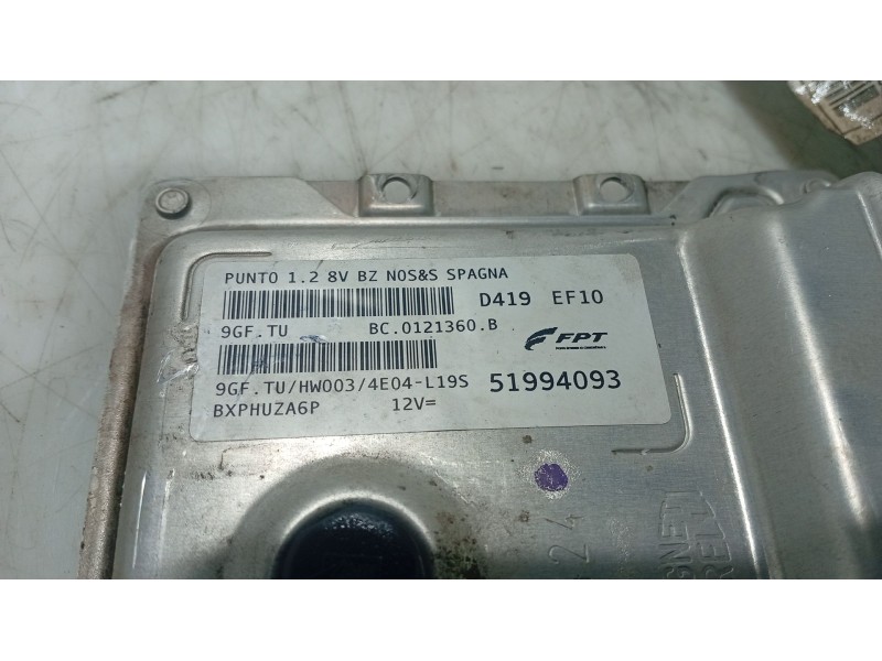Recambio de centralita motor uce para fiat punto (199_) 1.2 (199axz1a, 199bxz1a) referencia OEM IAM   