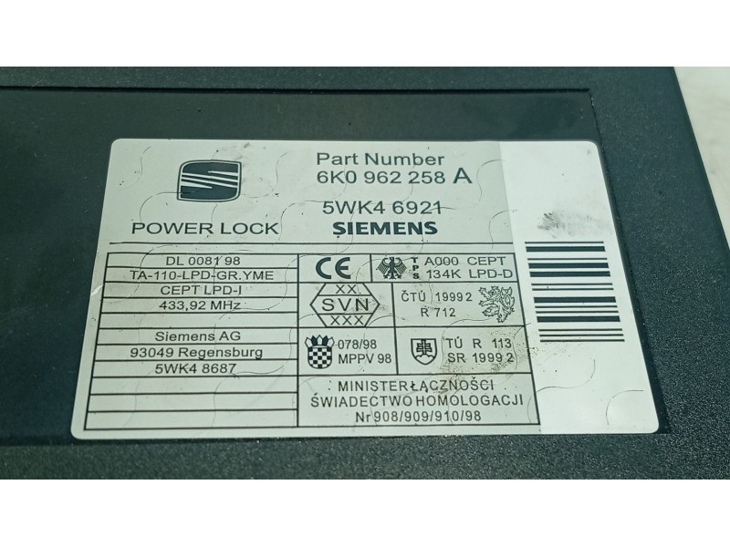 Recambio de modulo electronico para seat ibiza ii (6k1) 1.9 sdi referencia OEM IAM   