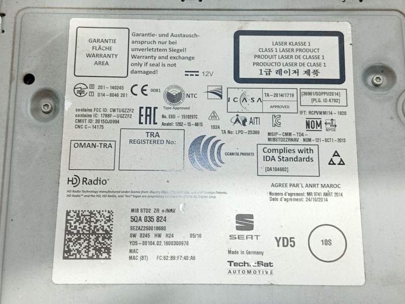 Recambio de modulo electronico para seat leon (5f1) 1.6 tdi referencia OEM IAM   