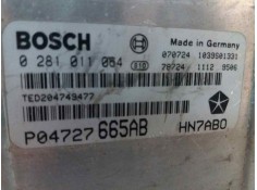 Recambio de centralita motor uce para chrysler voyager (rg) 2.5 crd cat   |   0.01 - ... | 2001 | 143 cv / 105 kw referencia OEM 2