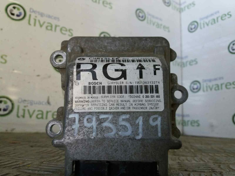Recambio de centralita airbag para chrysler voyager (rg) 2.5 crd cat   |   0.01 - ... | 2001 | 143 cv / 105 kw referencia OEM IA