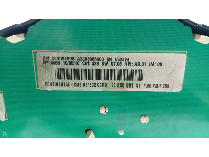 Recambio de cuadro instrumentos para citroën c3 ii (sc_) 1.4 referencia OEM IAM   