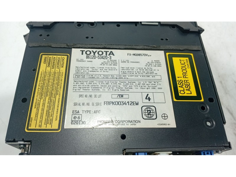 Recambio de sistema audio / radio cd para lexus is ii (_e2_) 220d (ale20) referencia OEM IAM   