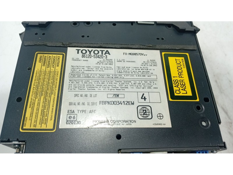 Recambio de sistema audio / radio cd para lexus is ii (_e2_) 220d (ale20) referencia OEM IAM   