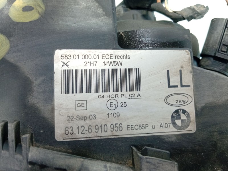 Recambio de faro derecho para bmw 3 (e46) 320 d referencia OEM IAM   