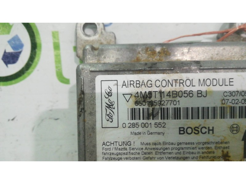 Recambio de centralita airbag para ford focus berlina (cap) trend   |   03.05 - 12.07 | 2005 - 2007 | 116 cv / 85 kw referencia 