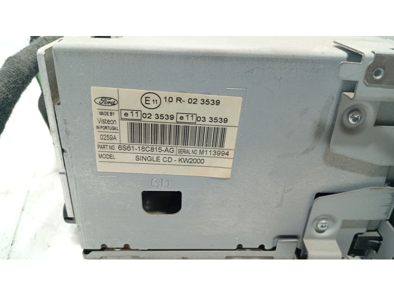 Recambio de sistema audio / radio cd para ford fusion (ju_) 1.4 referencia OEM IAM   