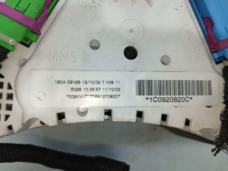 Recambio de cuadro instrumentos para volkswagen new beetle (9c1, 1c1) 1.6 referencia OEM IAM   