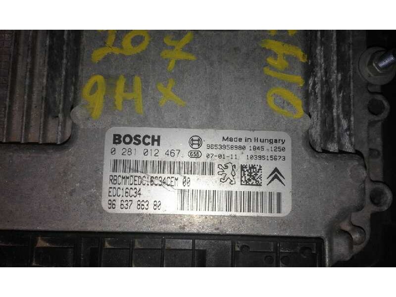 Recambio de centralita motor uce para peugeot 207 confort   |   06.07 - 12.11 | 2007 - 2011 | 90 cv / 66 kw referencia OEM IAM  