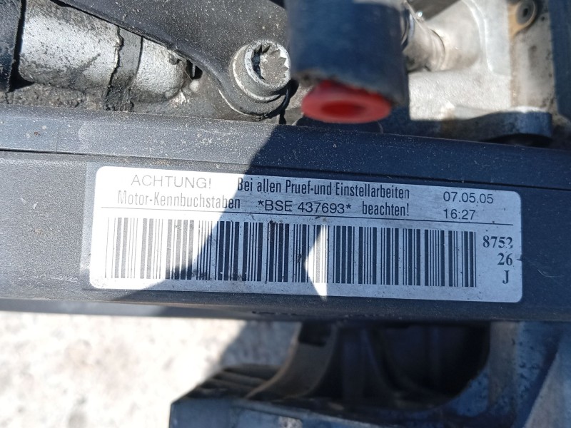 Recambio de motor completo para volkswagen golf v (1k1) 1.6 referencia OEM IAM BSE 06A100098LX 