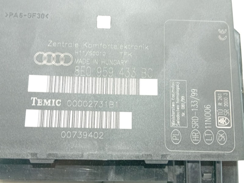 Recambio de modulo electronico para audi a4 b6 avant (8e5) 2.5 tdi referencia OEM IAM   