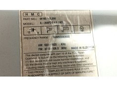 Recambio de sistema audio / radio cd para hyundai i30 (fd) 1.4 referencia OEM IAM    2