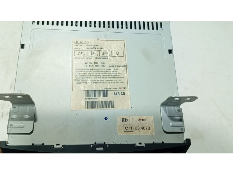 Recambio de sistema audio / radio cd para hyundai i30 (fd) 1.4 referencia OEM IAM   
