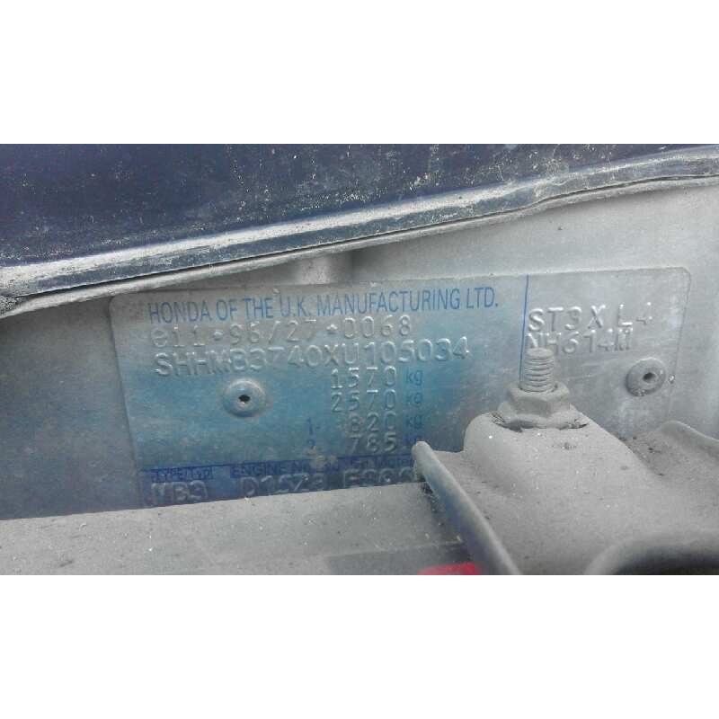 honda civic berlina .5 (ma/mb) 1.5   |   0.95 - 0.01 | 1995 - 2001 | 114 cv / 84 kw del año 1995