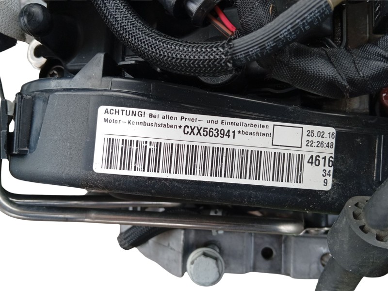 Recambio de motor completo para seat leon (5f1) 1.6 tdi referencia OEM IAM CXXB 04L100090D 