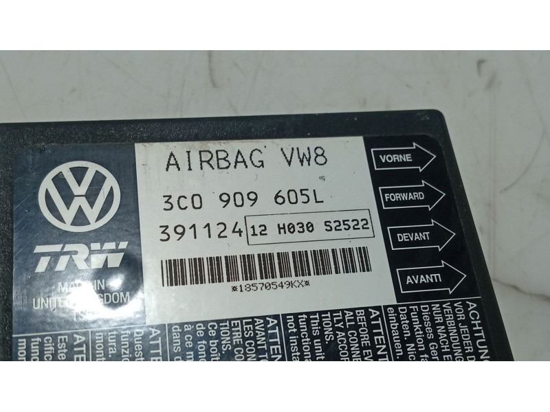 Recambio de centralita airbag para seat leon (1p1) 1.9 tdi referencia OEM IAM   