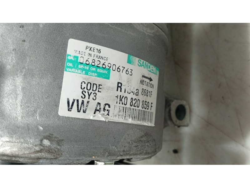 Recambio de compresor aire acondicionado para seat leon (1p1) 1.9 tdi referencia OEM IAM 1K0820808F  