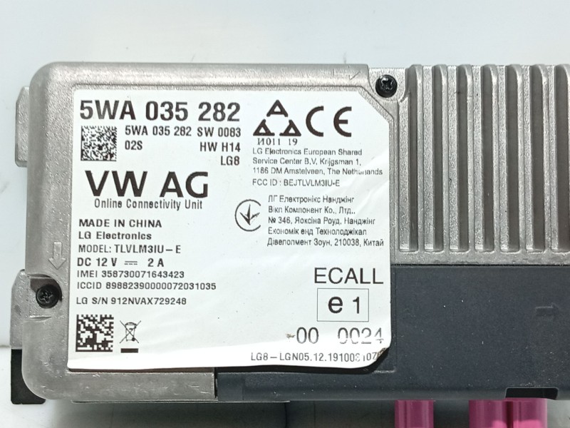Recambio de modulo electronico para skoda kamiq (nw4) 1.0 tsi referencia OEM IAM   