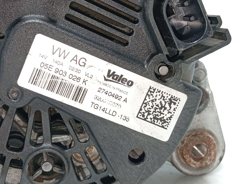 Recambio de alternador para skoda kamiq (nw4) 1.0 tsi referencia OEM IAM 04E903015Q / 04E903015P / 04E903015QX / 04E903015PX  