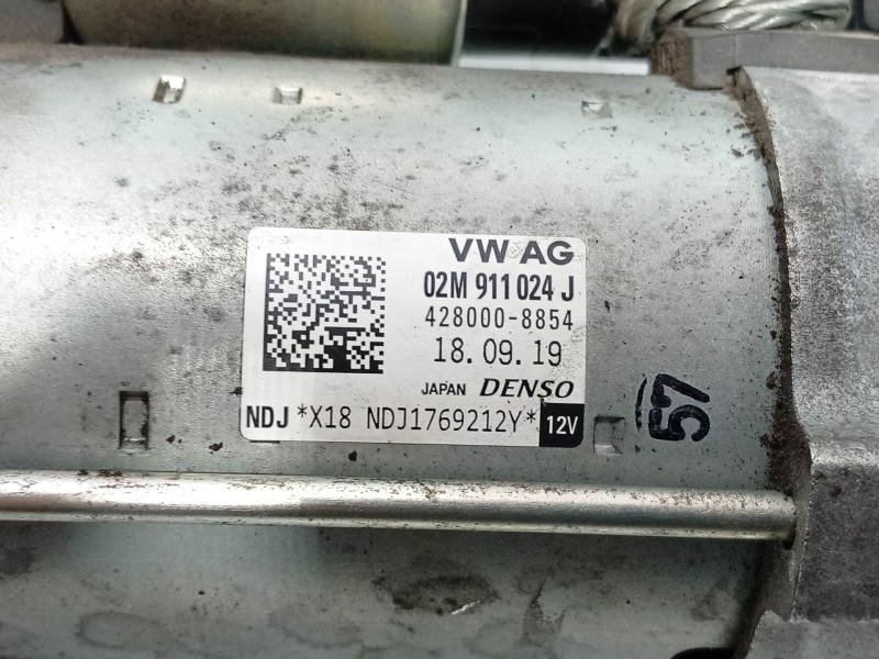 Recambio de motor arranque para skoda kamiq (nw4) 1.0 tsi referencia OEM IAM 02M911024J  