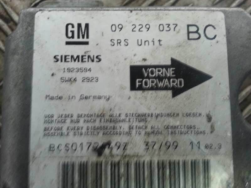 Recambio de centralita airbag para opel astra g berlina comfort   |   02.98 - 12.02 | 1998 - 2002 | 82 cv / 60 kw referencia OEM