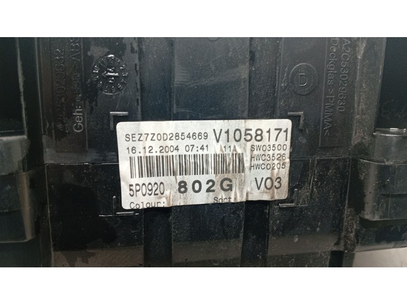 Recambio de cuadro instrumentos para seat altea (5p1) 1.9 tdi referencia OEM IAM   