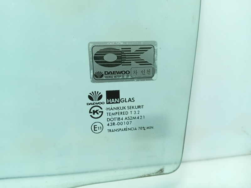 Recambio de luna trasera izquierda para chevrolet matiz (m200, m250) 0.8 referencia OEM IAM   