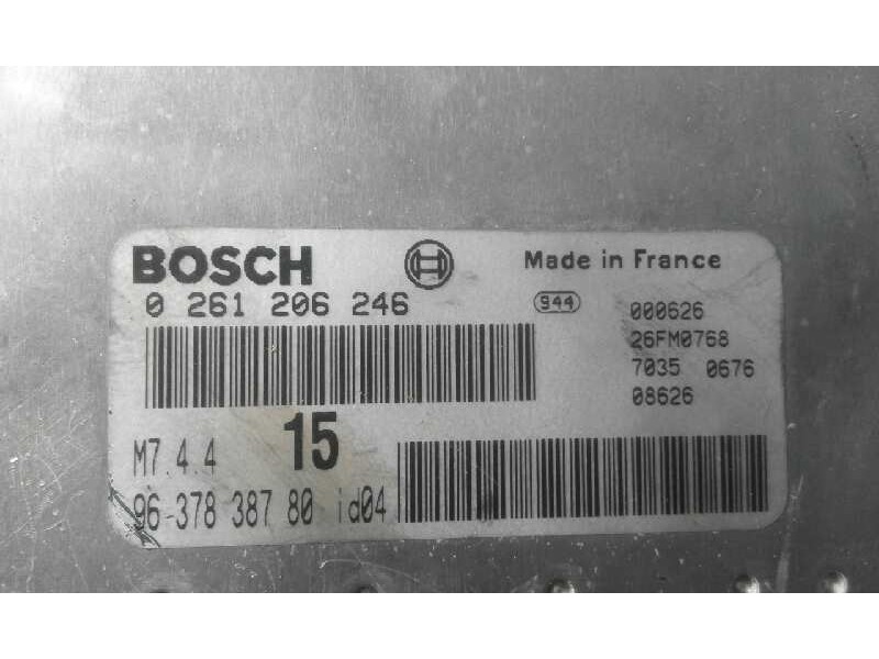 Recambio de centralita motor uce para citroen saxo 1.1   |   0.99 - 0.03 | 1999 - 2003 | 60 cv / 44 kw referencia OEM IAM 026120