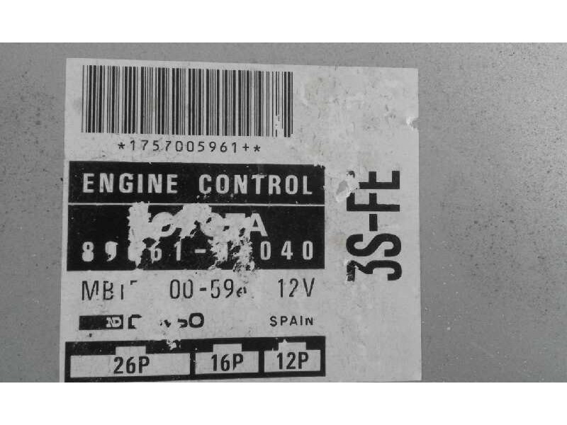 Recambio de centralita motor uce para toyota carina (t19)    |   0.95 - 0.98 | 1995 - 1998 referencia OEM IAM 1757005961  