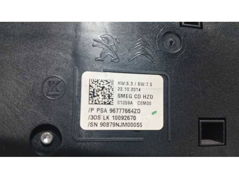 Recambio de warning para peugeot 308 ii (lb_, lp_, lw_, lh_, l3_) 1.6 hdi / bluehdi 115 referencia OEM IAM   