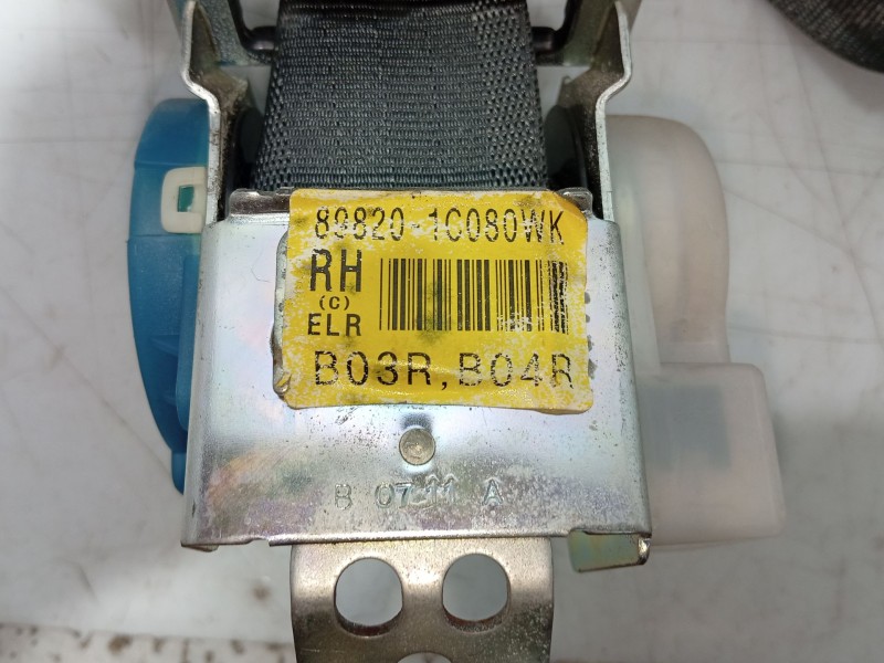 Recambio de cinturon seguridad trasero derecho para hyundai getz (tb) 1.1 referencia OEM IAM 898201C000LT  
