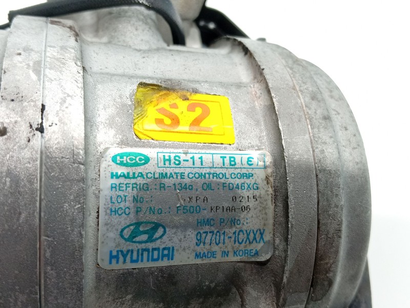 Recambio de compresor aire acondicionado para hyundai getz (tb) 1.1 referencia OEM IAM 977011C101  
