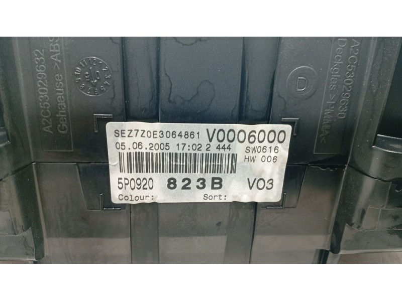 Recambio de cuadro instrumentos para seat altea (5p1) 2.0 tdi 16v referencia OEM IAM   