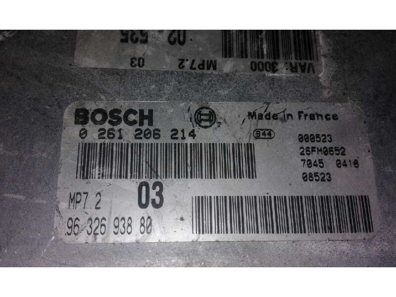 Recambio de centralita motor uce para  referencia OEM IAM 0261204939 9633184780 