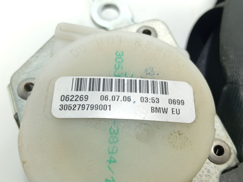 Recambio de cinturon seguridad trasero derecho para bmw 3 (e90) 318 d referencia OEM IAM 72117245883  