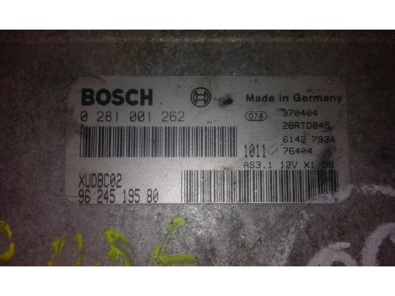 Recambio de centralita motor uce para citroen xantia berlina    |   0.98 - 0.02 | 1998 - 2002 referencia OEM IAM 0281001262 9624 Recambio de centralita motor uce para citroen xantia berlina    |   0.98 - 0.02 | 1998 - 2002 referencia OEM IAM 0281001262 9624